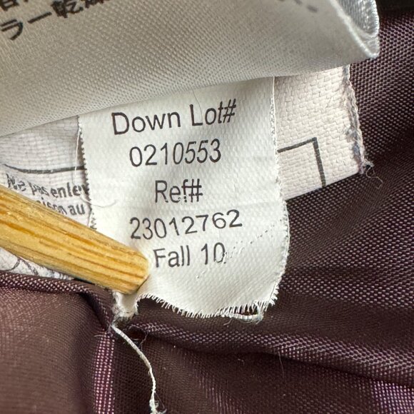 VTG Eddie Bauer Puffer Jacket Women's Small Burgandy Goose Down 650 Quilted 00s - Picture 10 of 13